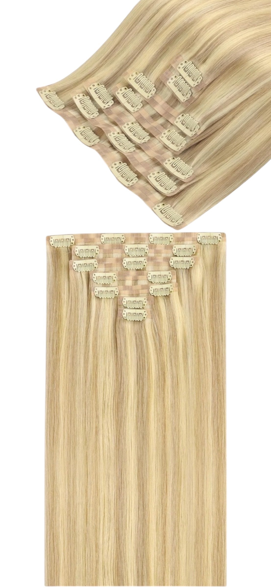 Blonde Highlighted Golden Blonde Hair Extensions