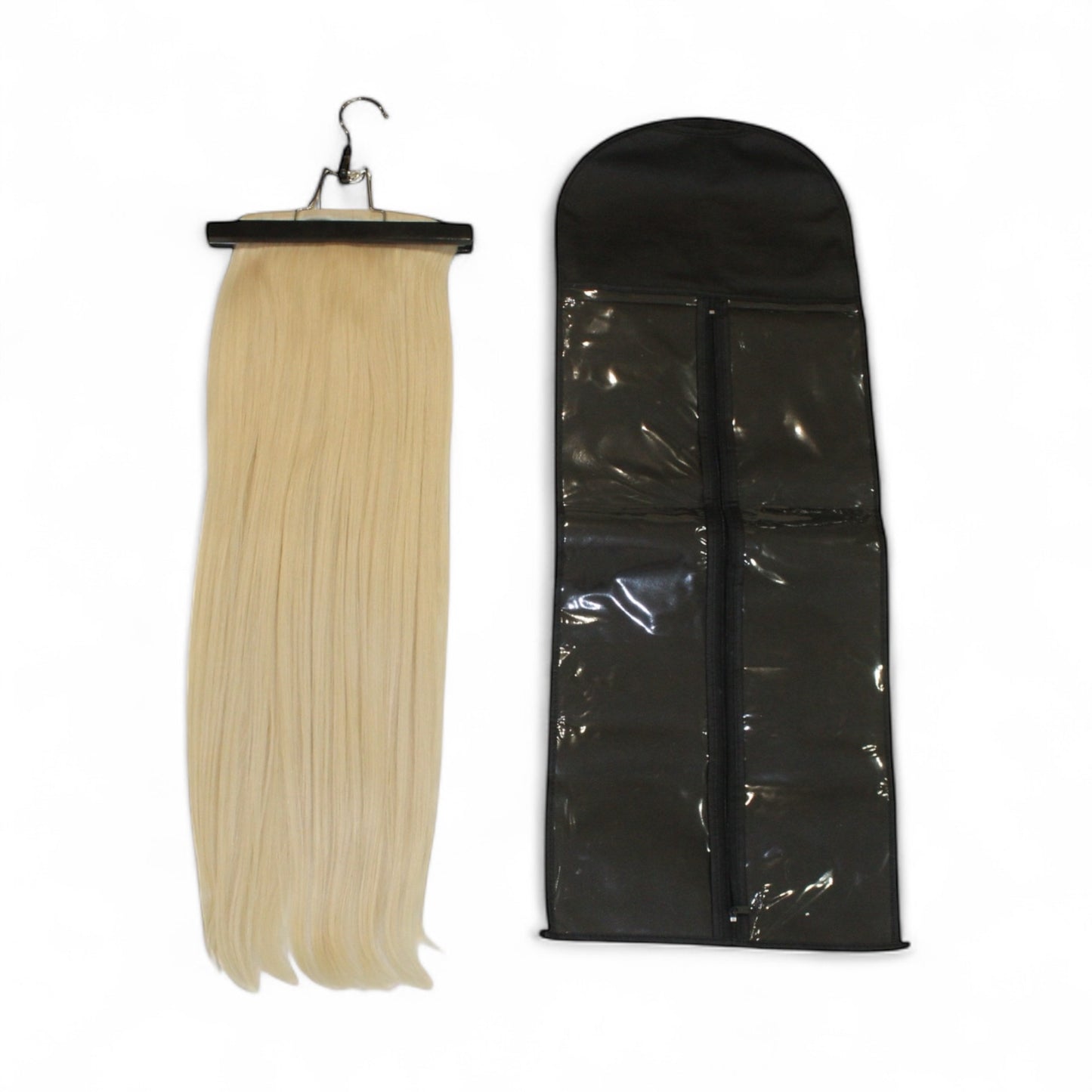 Hair Extension Storage Bag with Hanger - Protect & Organize Extensions